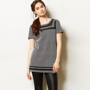 Anthropologie Basketweave Tunic L